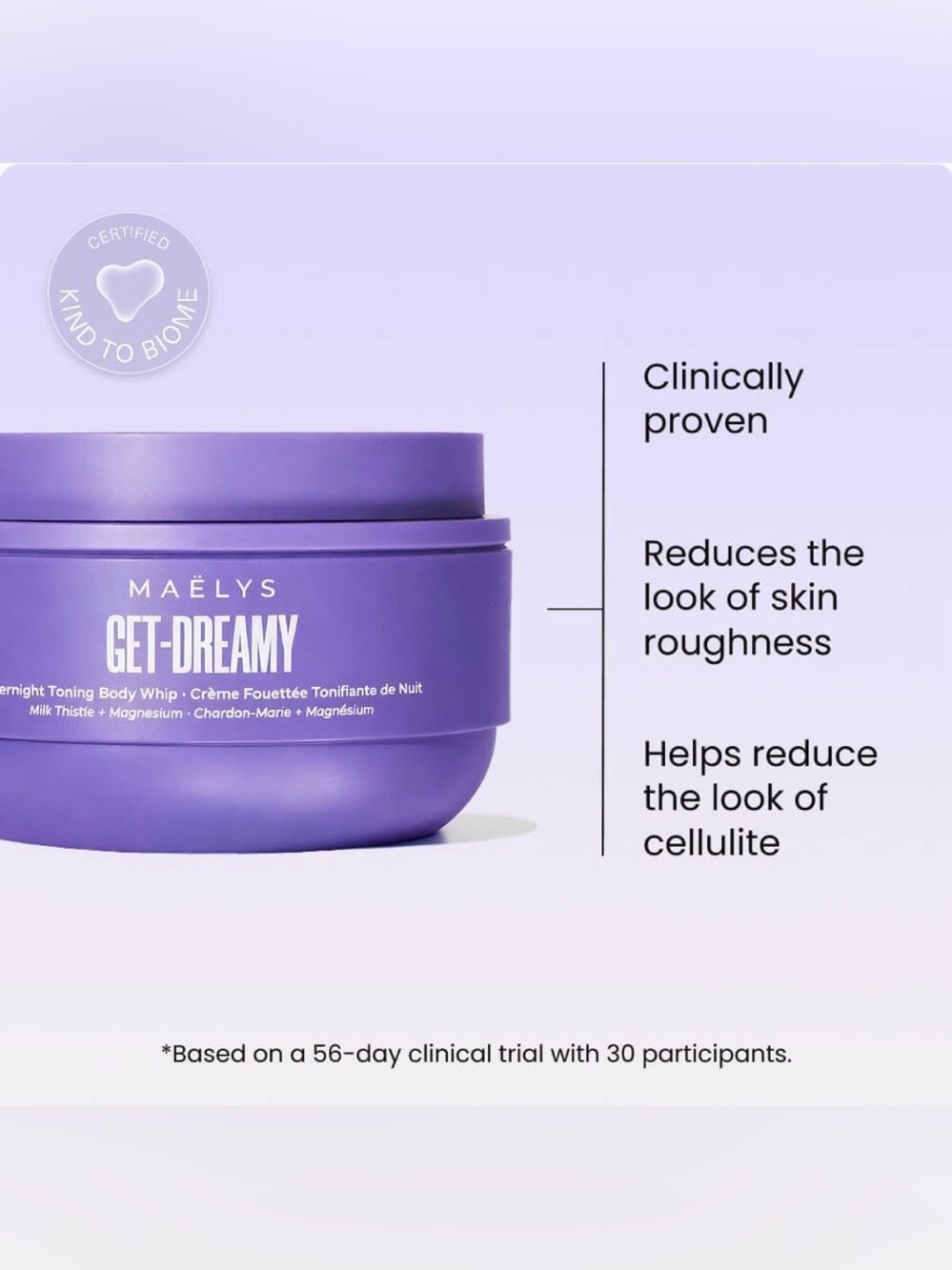 Maelys GET-DREAMY Overnight Toning Body Whip 6.8 Fl Oz - BRAND NEW SEALED IN BOX - Picture 7 of 9
